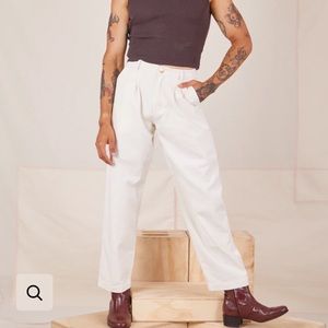 BIG BUD PRESS vintage off white heavyweight trousers